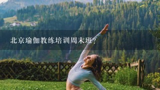 北京瑜伽教练培训周末班？