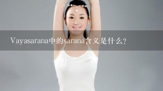 Vayasarana中的sarana含义是什么